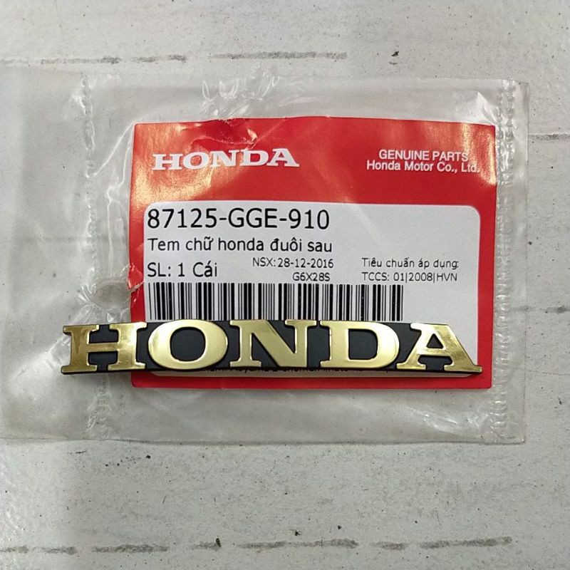 Tem Đuôi Sau Xe Lead 110