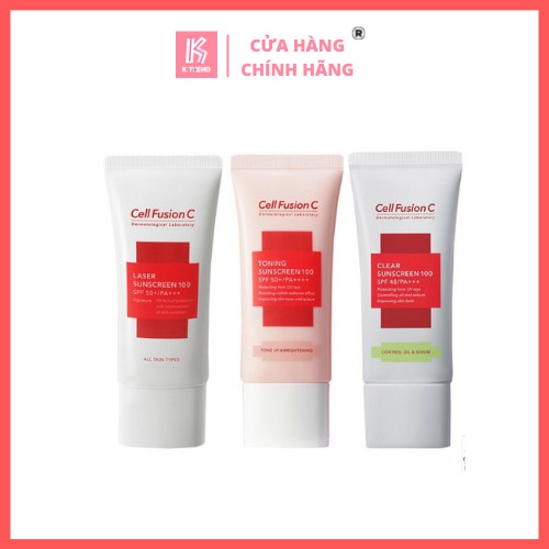 Kem Chống Nắng Nâng Tông Da Cell Fusion C Toning Sunscreen 100 SPF50+/ PA +++