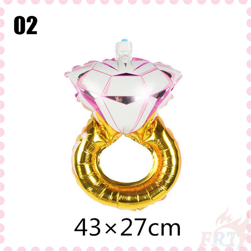 ♦ Trang Trí Tiệc - Bong Bóng ♦ 1 Bong Bóng Hình Nhẫn Kim Cương Trang Trí Tiệc