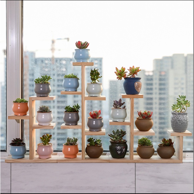 Kệ trang trí, kệ để cây cảnh đa năng, phong cách thiết kế 2022, chất gỗ MDF ván dày 12mm