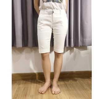 Quần Lửng Kaki Thun Màu Tím Mận / Quần Lửng Nữ Trơn Basic
