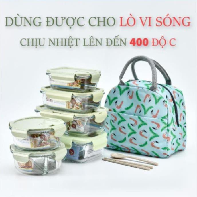 Hộp đựng cơm thủy tinh , thố đựng thực phẩm cao cấp CHIA NGĂN , Bộ hộp cơm văn phòng (bán buôn - bán lẻ)