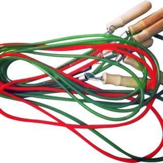 Combo 100 dây nhảy thể Dục có lò xo và cầu đá đa cá lông màu
