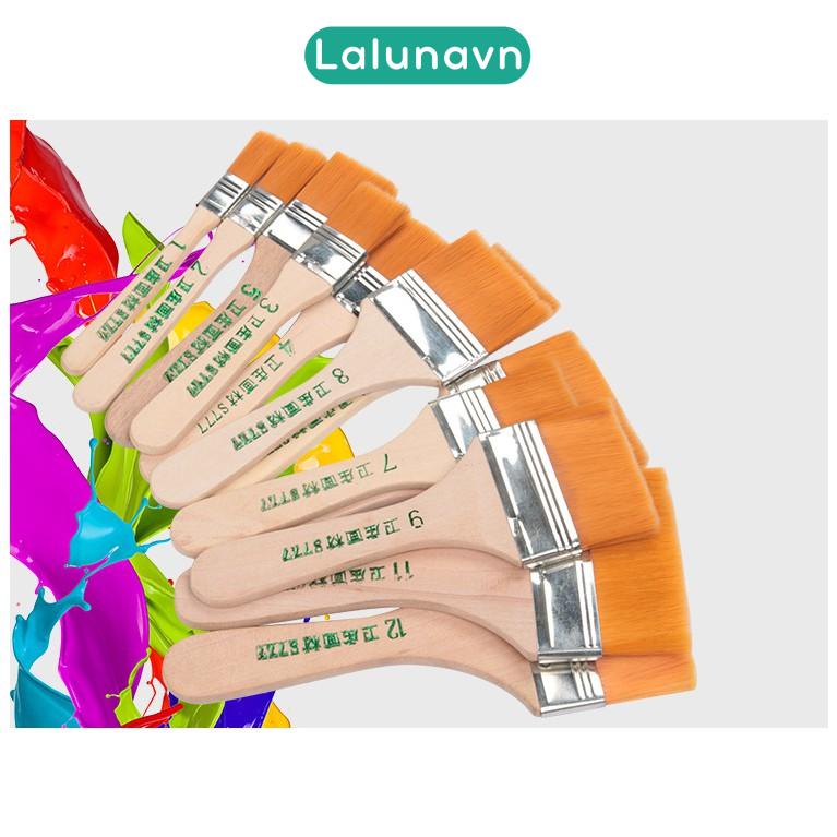 Chổi cọ sơn vẽ màu acrylic sơn tường, màu 3d tranh vẽ các loại nhiều size - A32
