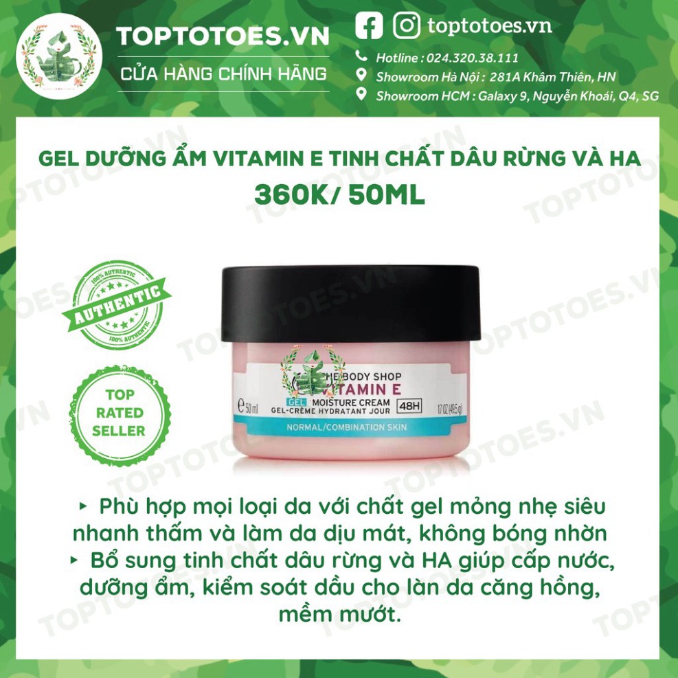 HOT HOT Bộ Vitamin E Lúa Mạch The Body Shop rửa mặt, toner, xịt khoáng, kem dưỡng, mask siêu cấp ẩm và làm sáng da HOT H