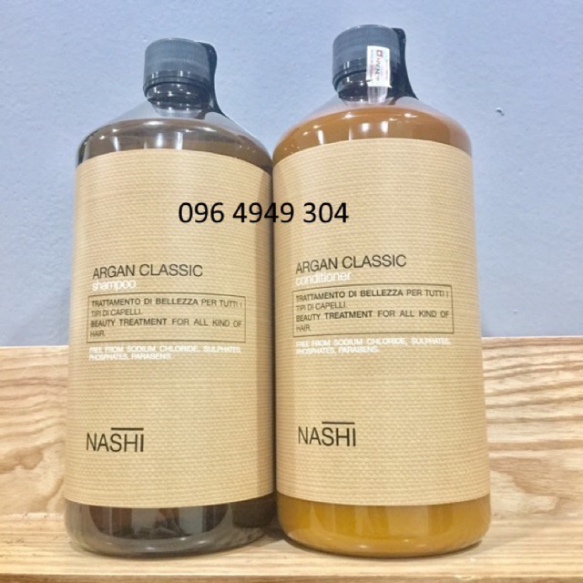 Cặp dầu gội xả Nashi Argan 1000ml