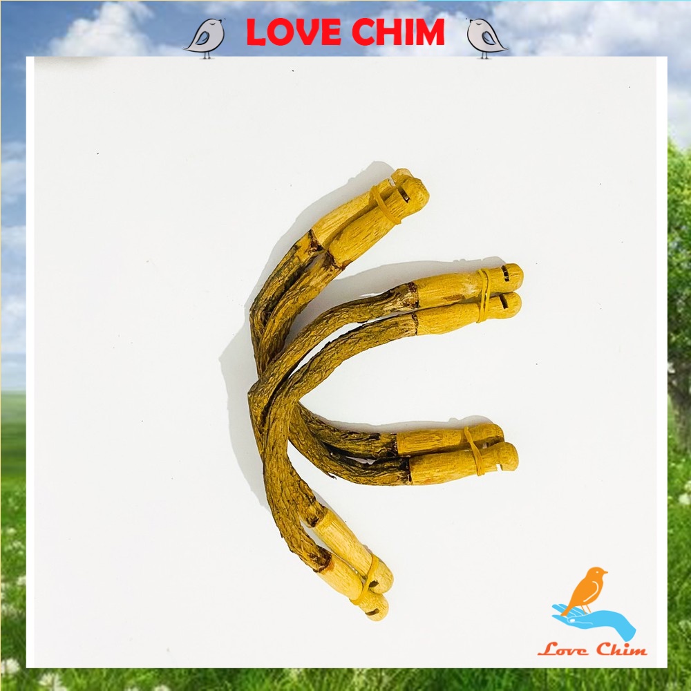 Cầu góc lồng chim chất liệu gỗ thuốc cao cấp giá rẻ dễ dàng lắp đặt (1 chiếc), Phụ kiện lồng chim LOVECHIM giá rẻ