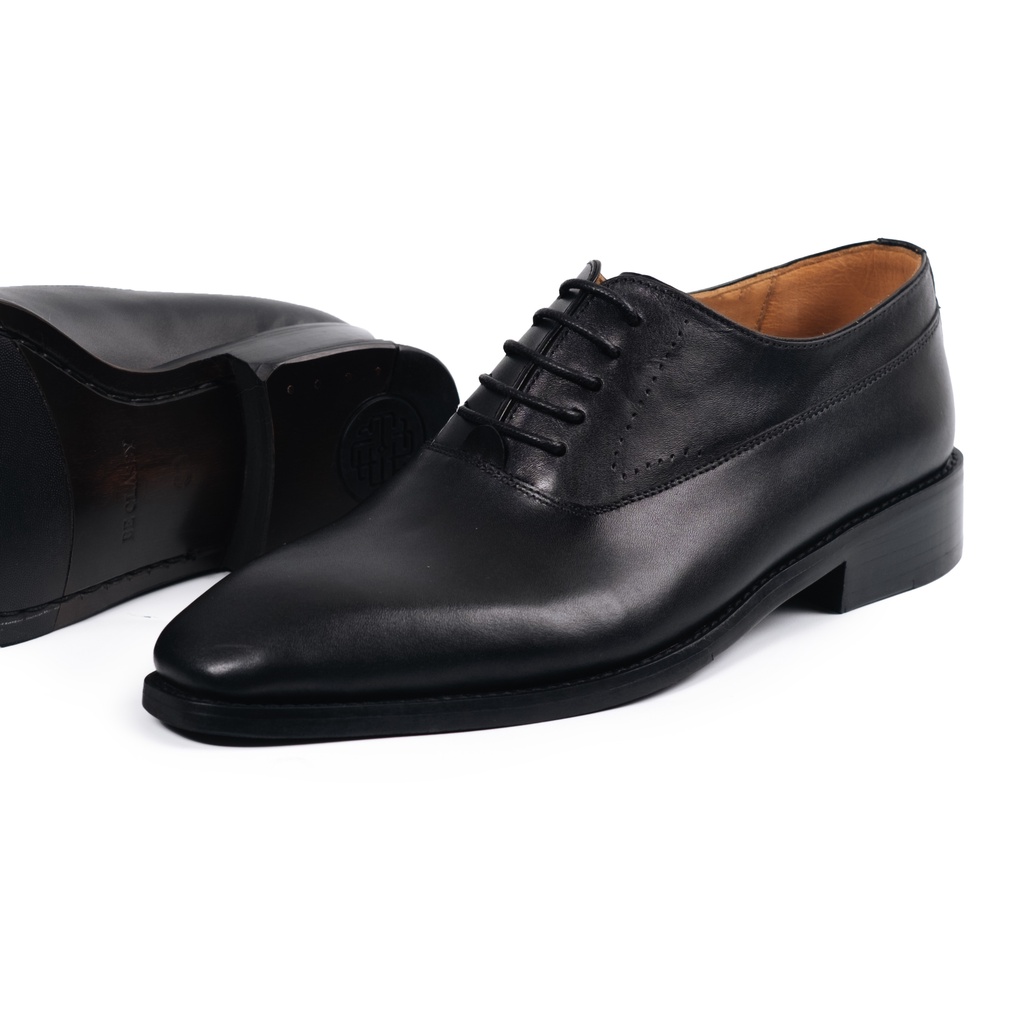 Giày Tây Cao Cấp CLASSIC CHISEL TOE OXFORD - OF26 - Da Bò Ý Lót Trong Da Bò Mộc - Thương hiệu Be Classy