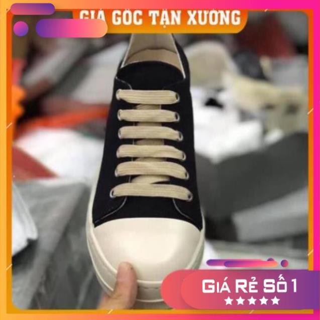 [Sale 3/3] [ 💝 GIÁ SALE] Giày rick owen cổ thấp 🌟  R🔥E🔥P 1:1 VN đế thơm Full box + Bill Sale 11 ' > $ ~