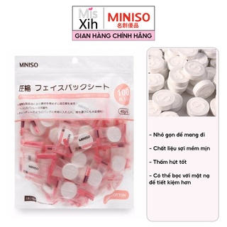 Mặt nạ dạng viên nén miniso nhật bản - miss xinh