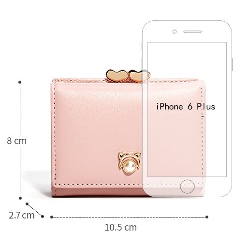 Ví nữ cao cấp [NHẬP TRAN1106 GIẢM 5k] sang trọng  dễ thương,nhỏ gọn bỏ túi thời trang da PU | BigBuy360 - bigbuy360.vn