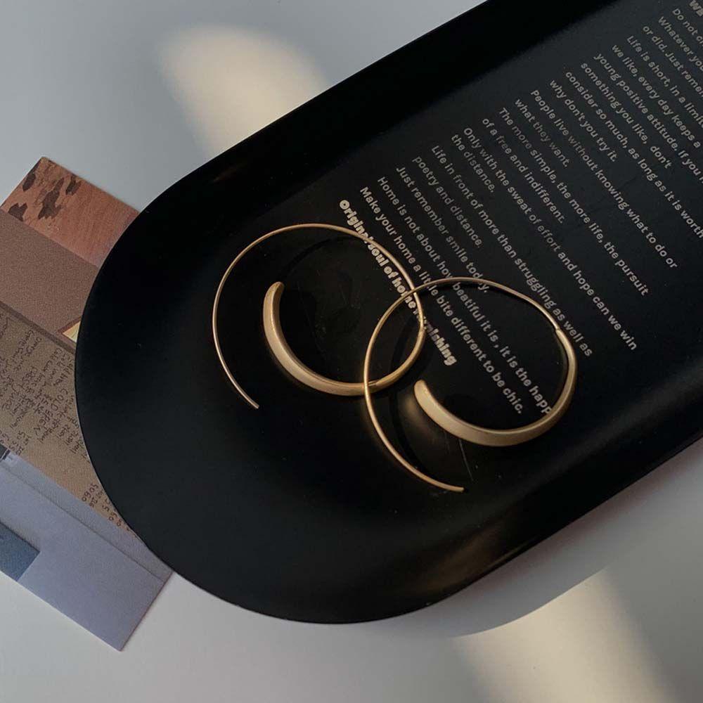 Bông Tai Dạng Vòng Bằng Kim Loại Thời Trang Dự Tiệc|Khuyên Tai Tròn Phong Cách Hàn Quốc