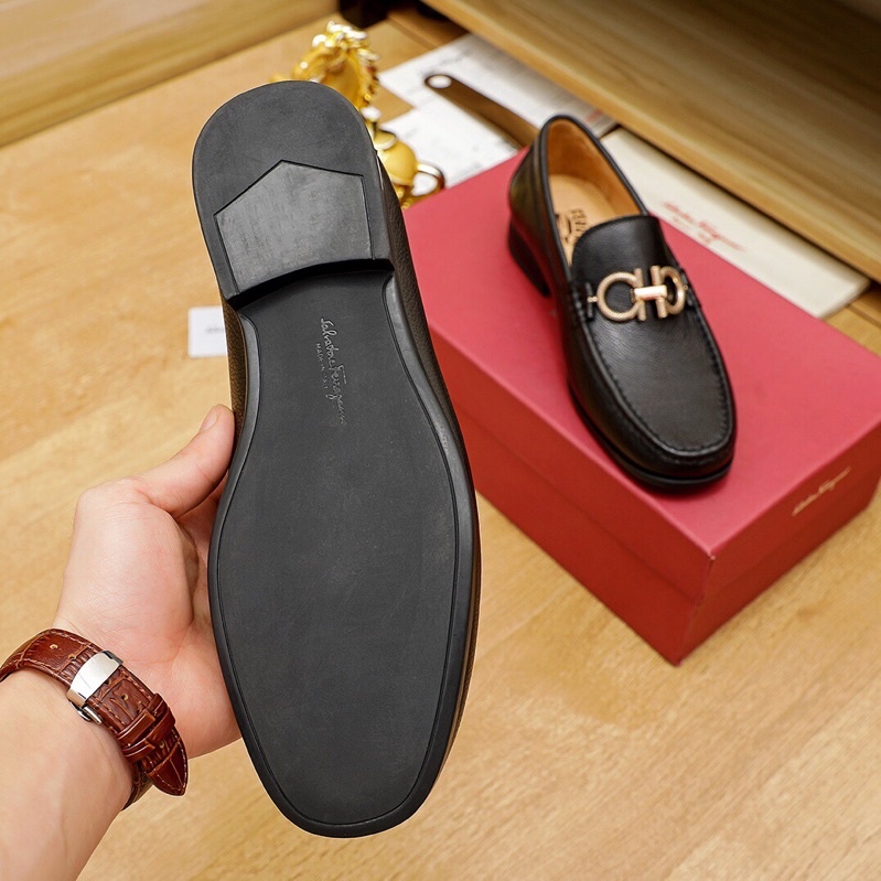 Giày tây lười cho nam thương hiệu Salvatore Ferragamo da thật cao cấp có 2 mẫu