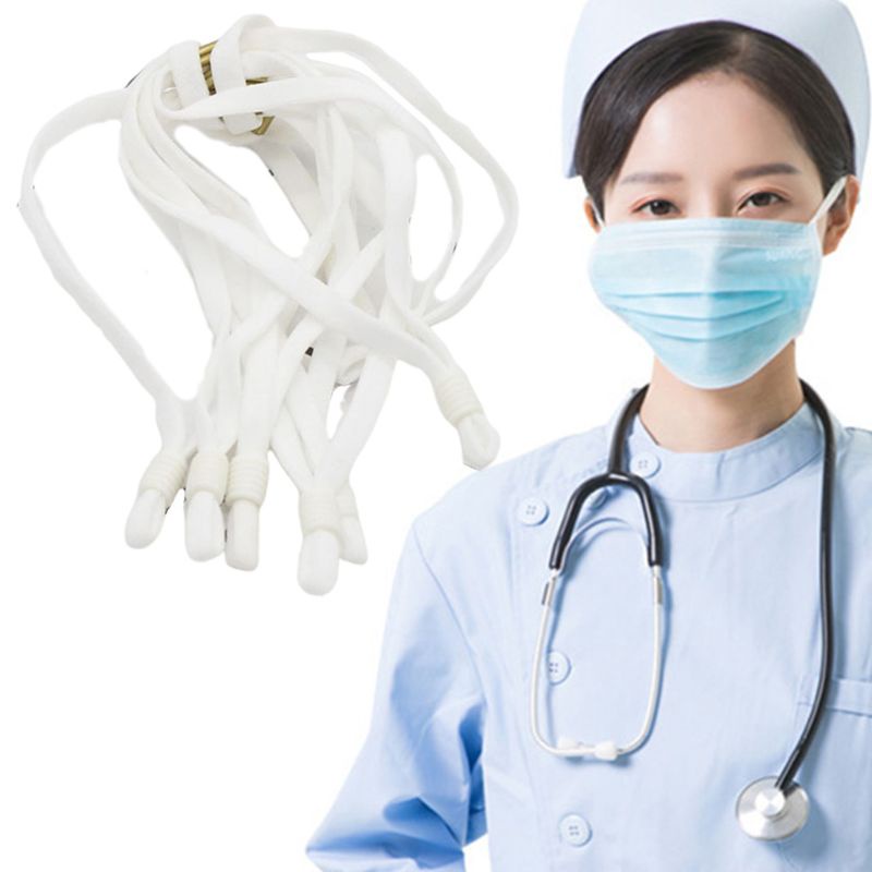 Set 100 Dây Thun Co Giãn Nhiều Màu Sắc Bằng Silicone Có Khóa Sắt Dùng Làm Bông Tai DIY