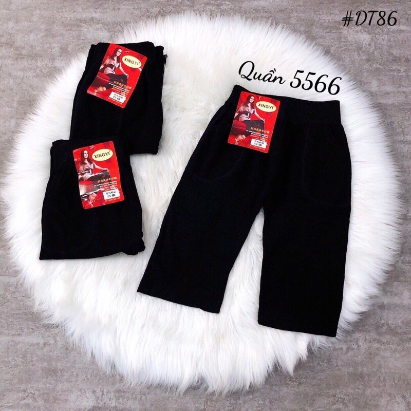 Quần legging Lửng ngố 5566 thần thánh siêu co dãn dày dặn