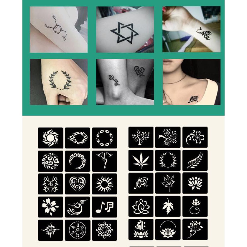 Khuôn vẽ henna mẫu mới