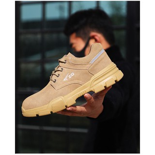 Giày Bảo Hộ Lao Động Cao Cấp Da Lộn Chống Đinh Chống Va Đập Trẻ Trung Phong Cách