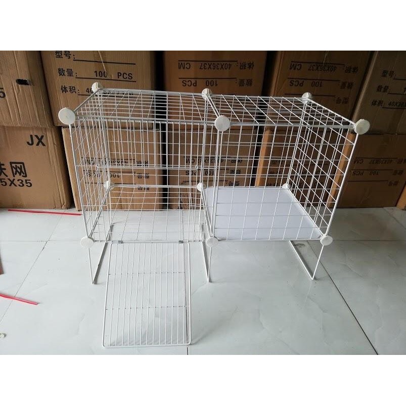 Tấm lưới sắt - tủ nhựa ghép - chuồng quây chó mèo - tặng chốt gắn