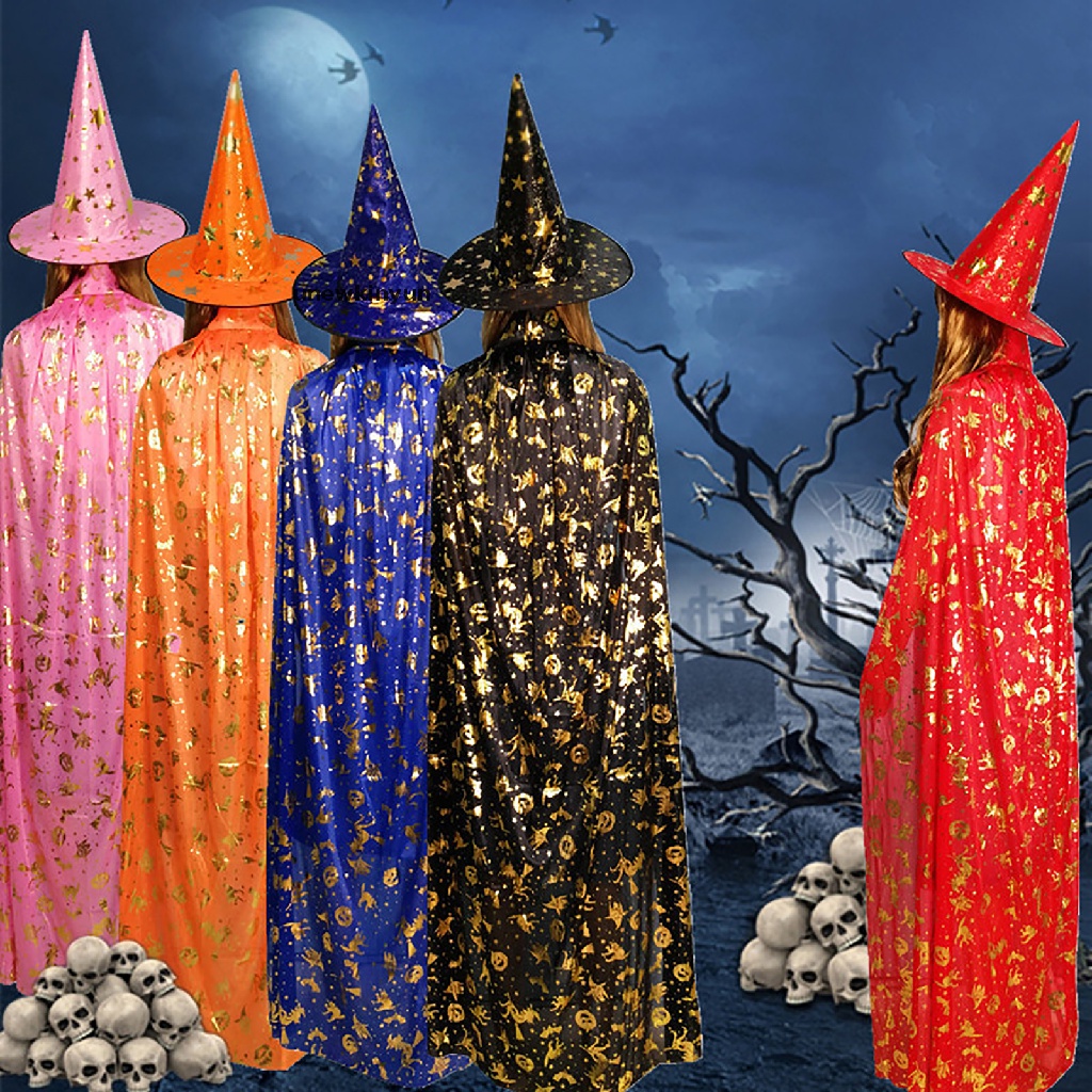 yun RuiYELE - Mantello da strega cappello e cappello kinh dị hóa trang halloween kinh dị | BigBuy360 - bigbuy360.vn