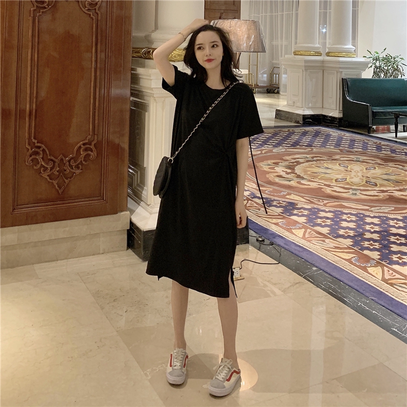 Đầm Dài Qua Gối Dáng Rộng Màu Trơn Thời Trang Dành Cho Nữ | BigBuy360 - bigbuy360.vn