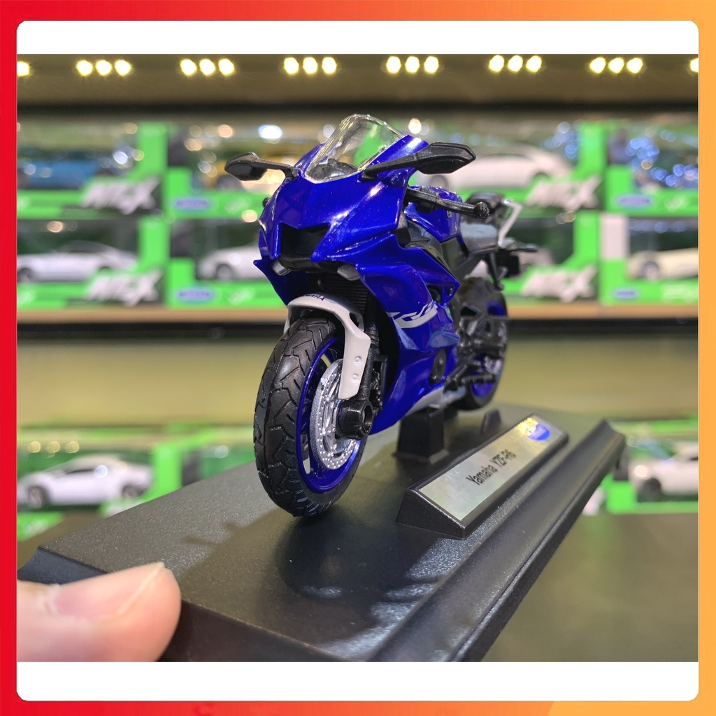 MÔ HÌNH XE YAMAHA R6 2020 TỈ LỆ 1:18 WELLY