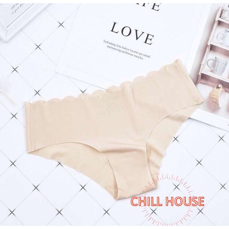 Quần lót đúc su không đường may cạp viền sóng siêu đẹp 1033 - CHILLHOUSE