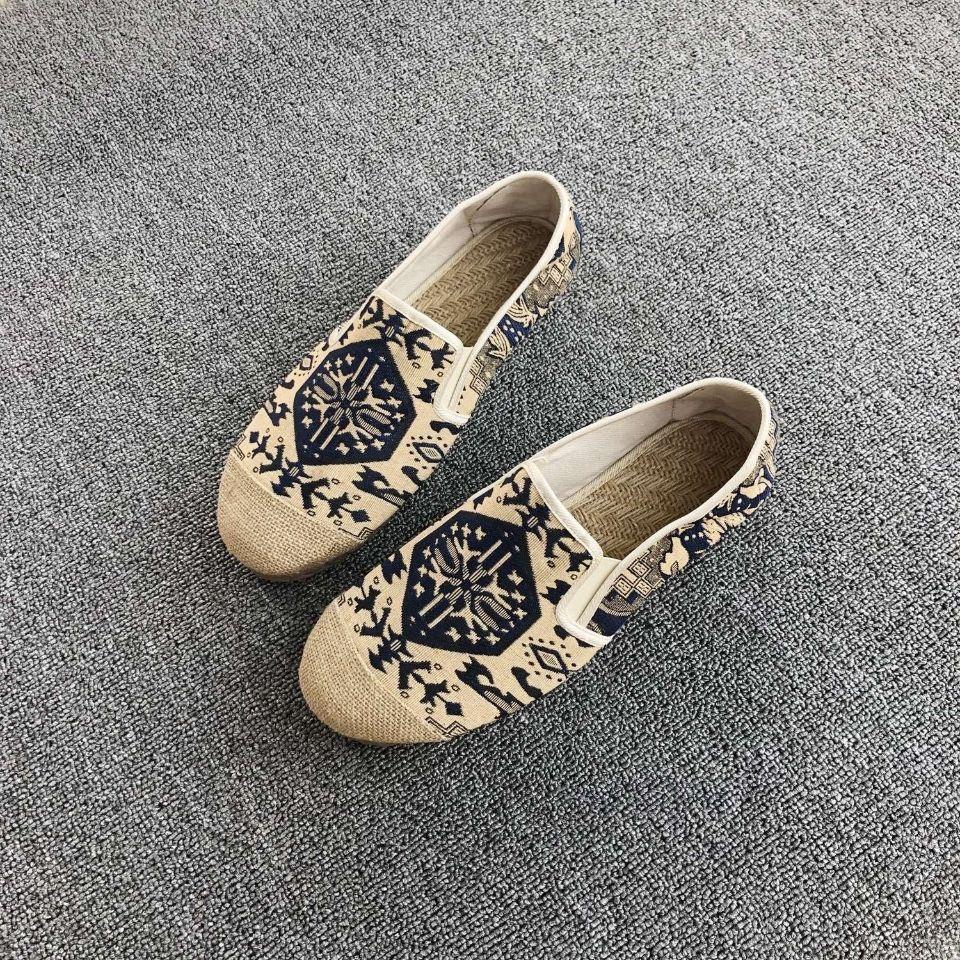 Giày Lười Vải Lanh Đế Gân Thời Trang Thái Lan Cho Nam