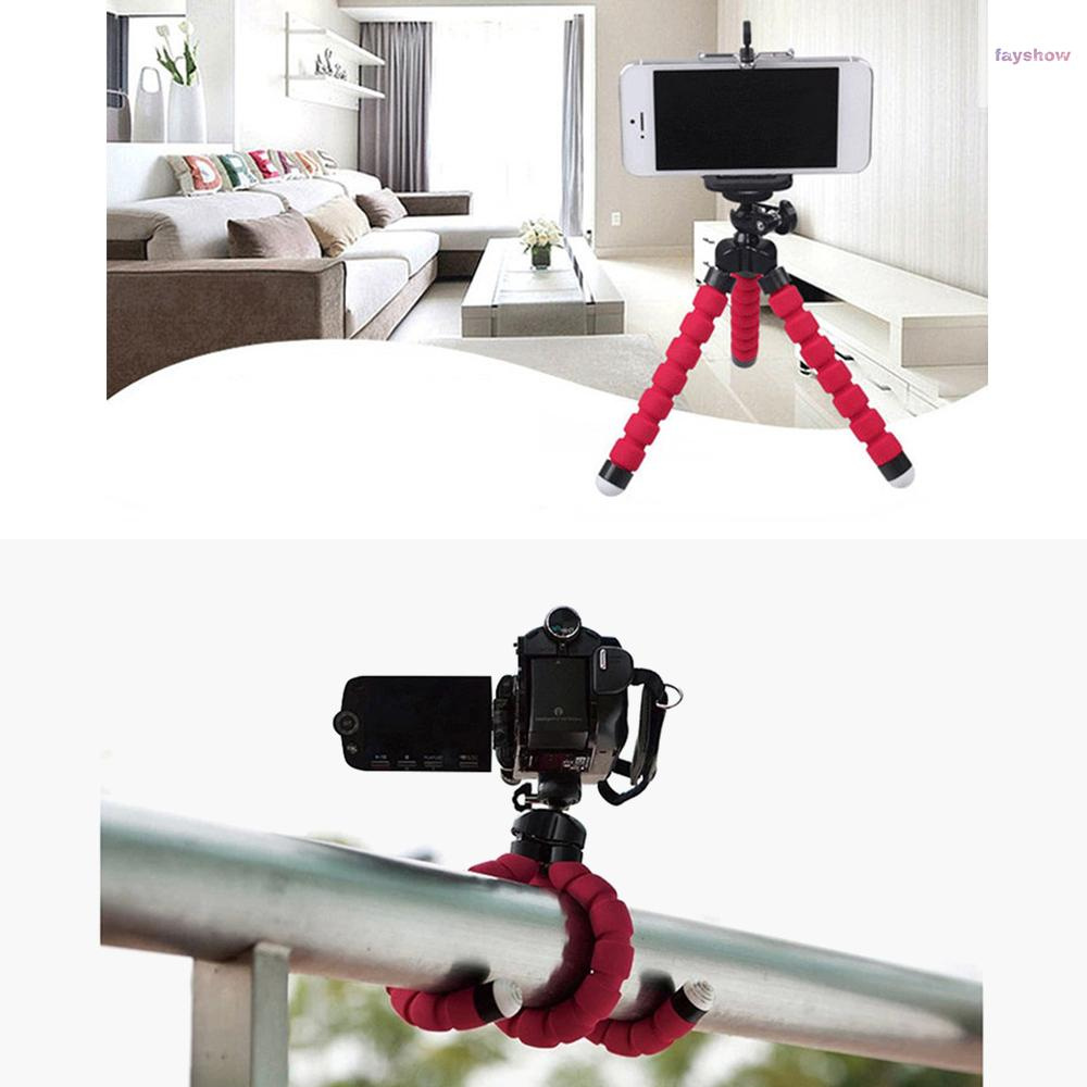 Chân Tripod Bạch Tuộc Mini Có Giá Đỡ Điện Thoại Hỗ Trợ Live Stream