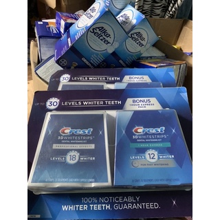 Set 2 Hộp Miếng dán trắng răng Crest 3D White Professional Effects & 1 Hour _ Live mua tại Mỹ
