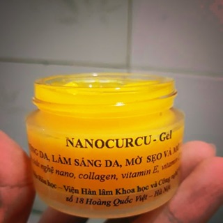 Nano Cucurmin Gel - kem Nano nghệ Cucurmin - Sản phẩm được nghiên cứu sx bởi Viện Công nghệ&khoa học VN