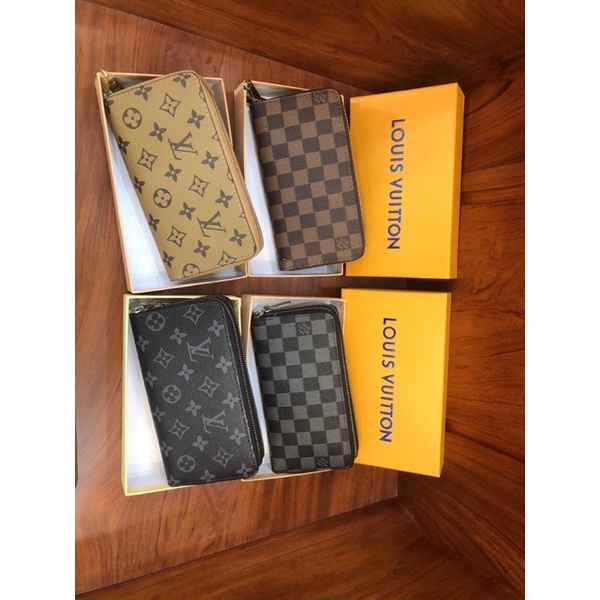 Ví Cầm tay hoạ tiết lv 2 khoá fullbox Freeship