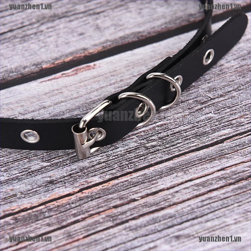 [YUANZHEN1] Vòng Cổ Choker Da Phong Cách Punk Gothic Dành Cho Nữ