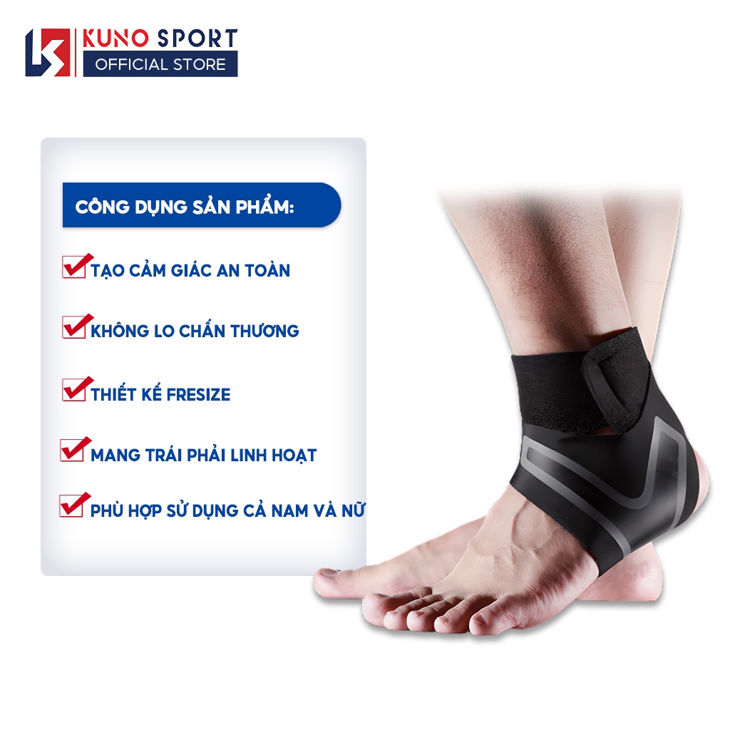 Băng Quấn KUNO SPORT Bảo Vệ Mắt Cá Chân Chơi Các Môn Thể Thao