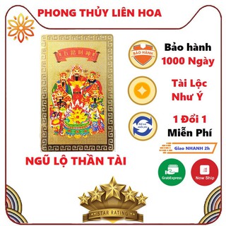 Kim Bài Ngũ Lộ Thần Tài - Phù Ngũ Lộ Thần Tài khai vận mở cung Tài Lộc - PHONG THỦY LIÊN HOA