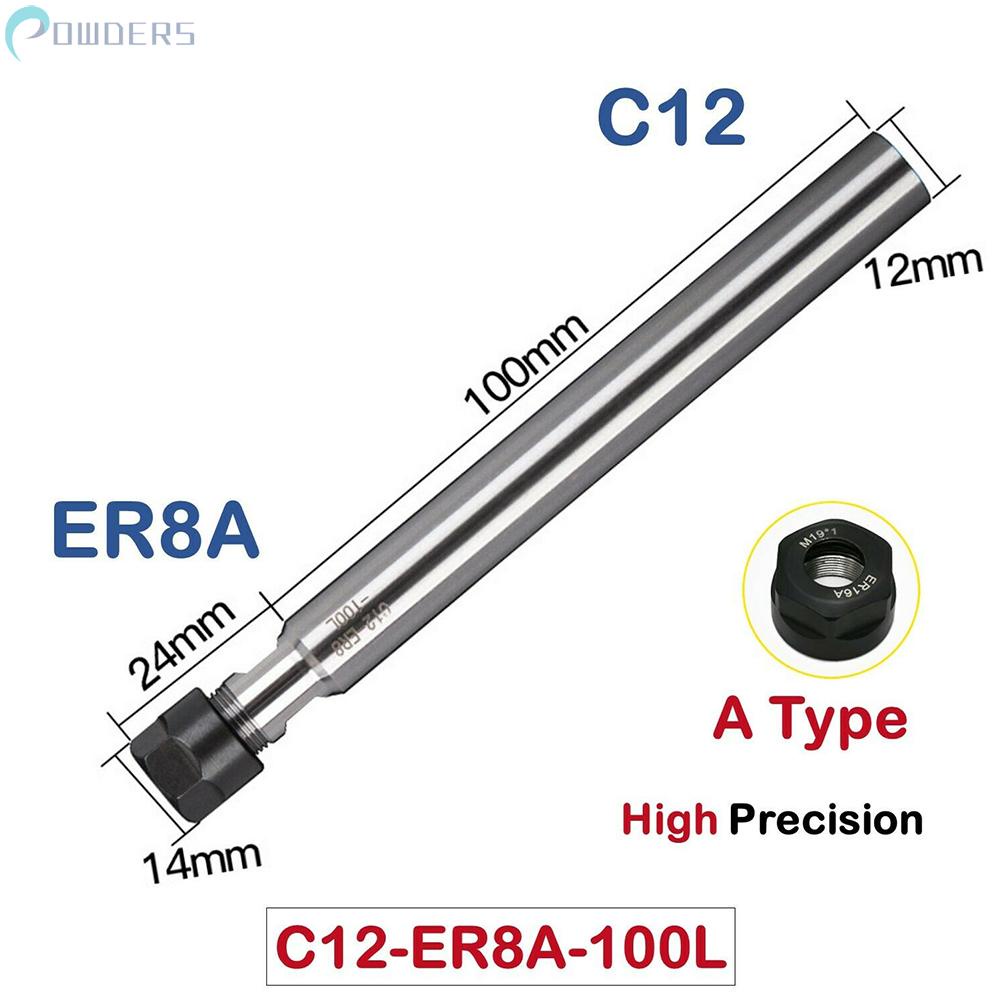 Collet Chuck Holder Milling Tool Straight Shank Tool 100MM ER20A ER11A