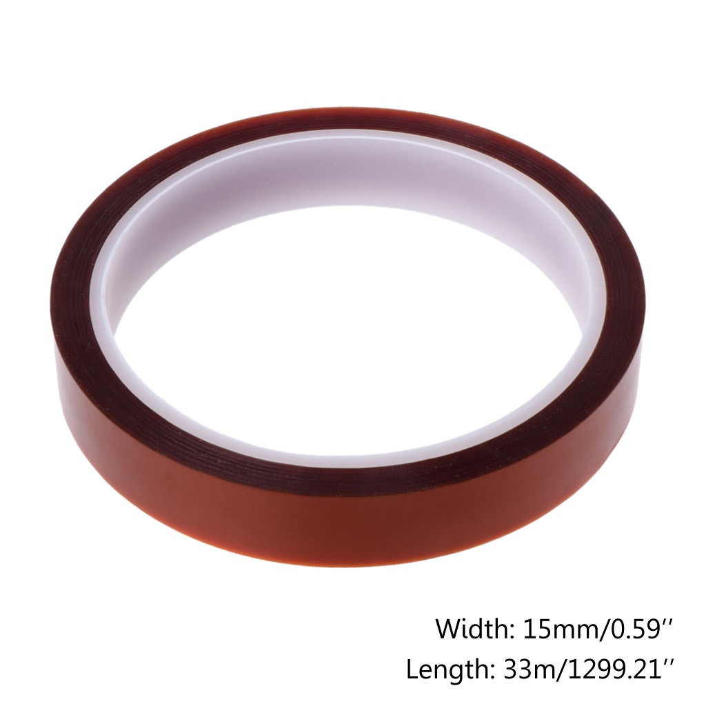 Cuộn băng keo dán chịu nhiệt khổ 15mm dài 33 mét