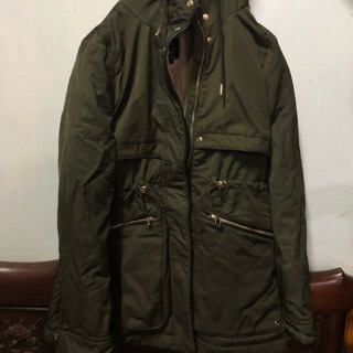 Parka zara xanh