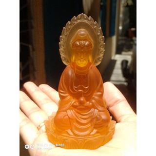 tượng phật quan âm lưu ly 2 mặt để ô tô