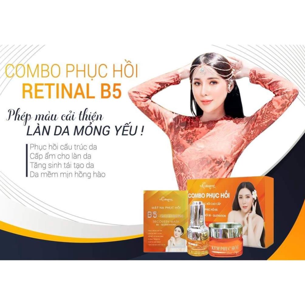 Combo Kem Face + Serum phục hồi B5 Ncollagen