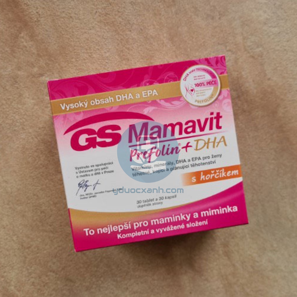 Mua [Chính Hãng] GS MAMAVIT,60 viên, Vitamin tổng hợp &amp; DHA cho bà bầu, mang thai, sau sinh - Y Dược Xanh