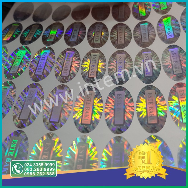 IN TEM 7 MÀU HOLOGRAM THEO YÊU CẦU
