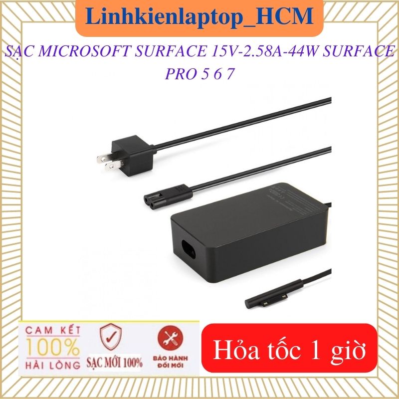 SẠC MICROSOFT SURFACE PRO 5 6 7- Sạc SURFACE 15V-2.58A-44W