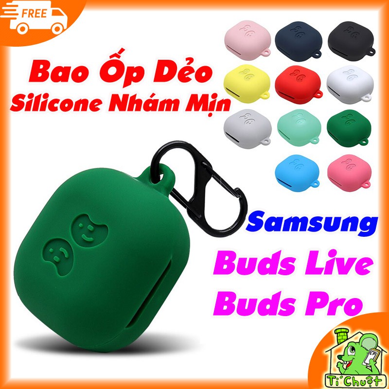 [Ảnh Thật] Bao Ốp Galaxy Buds Pro/ Buds 2 Pro/ Buds 2/ Buds Live Silicon Dẻo Màu Nhám Mịn