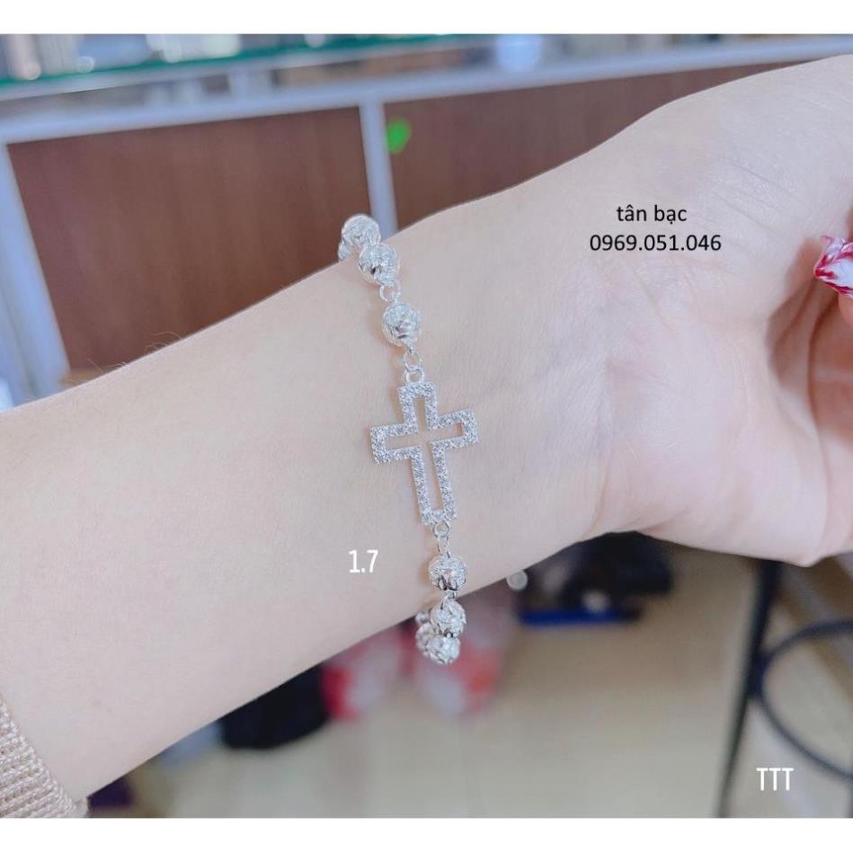 LẮC TAY THÁNH GIÁ bằng bạc cho nữ đẹp , AI THEO ĐẠO  cái để làm quen nào ạ hihi