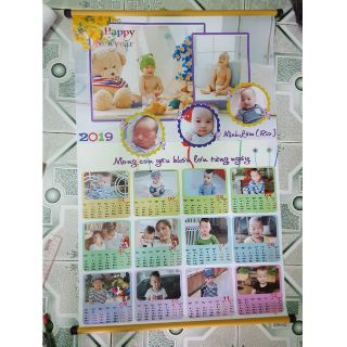 Lịch lụa in hình size cực đại (50x75)