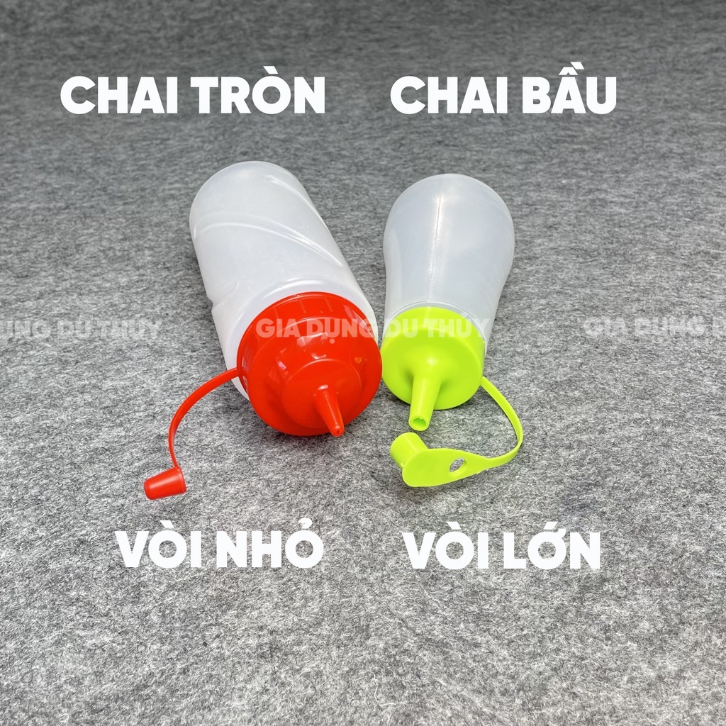 Chai đựng tương, đựng nước mắm 150ml nhựa PP chính phẩm an toàn hình thức đẹp mắt gọn nhẹ tiện lợi của gia dụng Du Thủy