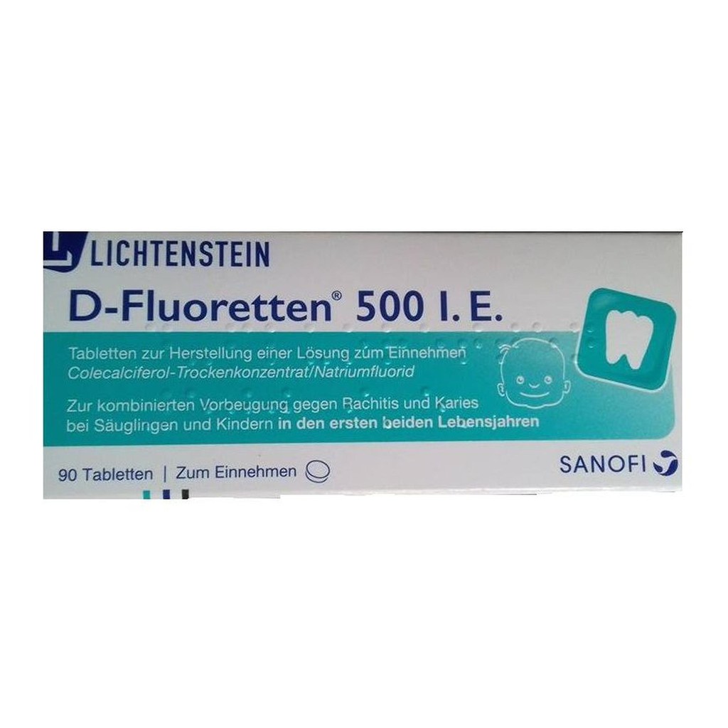 Vitamin D-fluoretten 500 IE