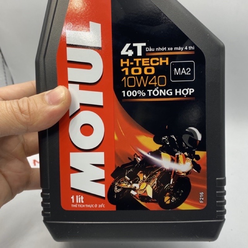 Dầu nhớt Motul 4T Hi-tech 10W40 1 lít - dùng cho các loại xe máy xe côn xe số 4 thì - Đèn xe Việt