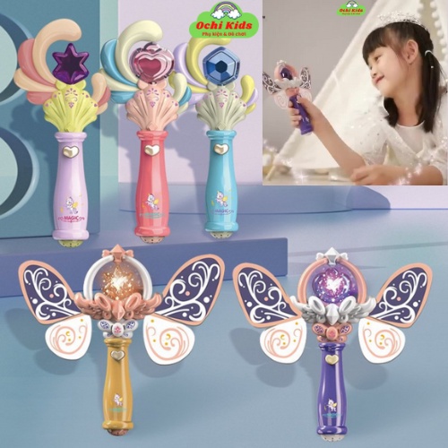 Gậy phép thuật phát sáng kèm nhạc, gậy công chúa thủy thủ mặt trăng cho bé Ochi Kids