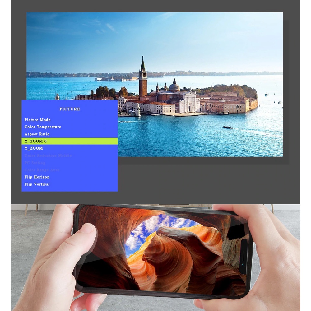 [ Chính hãng ] Combo Máy chiếu Chạy Hệ Điều Hành Android W5S Cao Cấp + HDMI không dây Anycast M18